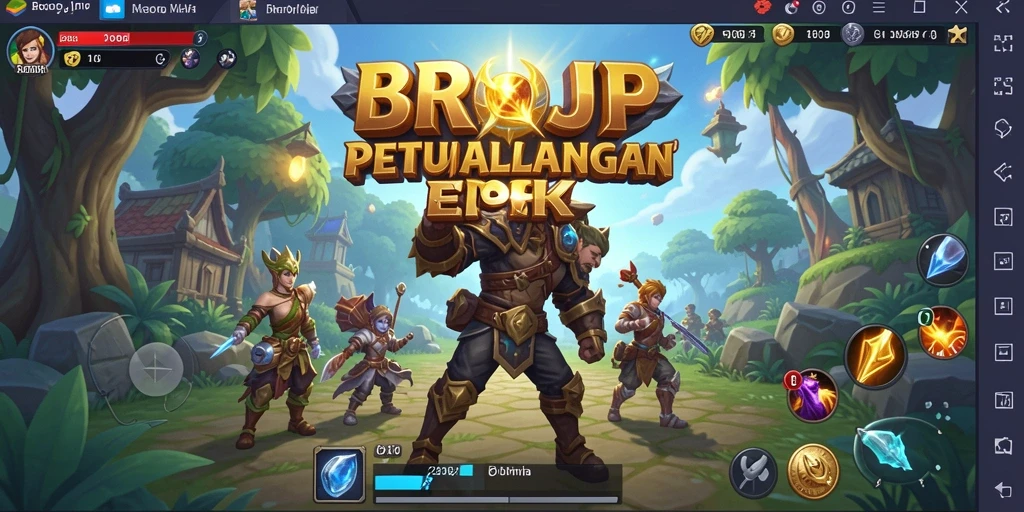 Screenshot gameplay BROJP menampilkan aksi seru dan karakter fantastis dalam dunia RPG.
