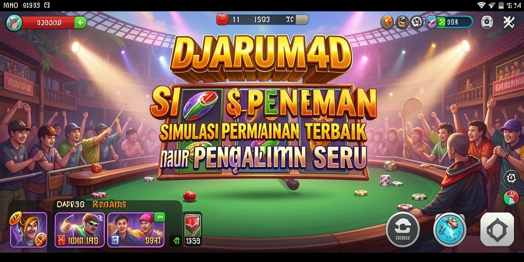 Screenshot utama DJARUM4D menampilkan gameplay yang menarik dan interaktif.