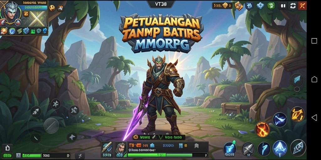 Tangkapan layar gameplay VT38, menunjukkan aksi pertempuran yang mendebarkan.