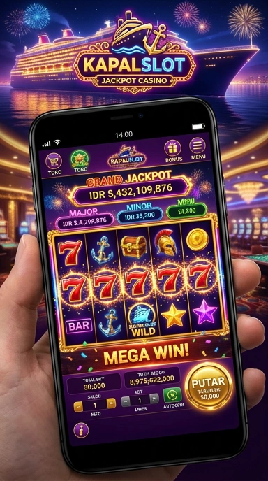 Tampilan utama aplikasi kapalslot yang user-friendly.